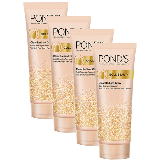 Ponds Gold Beauty Clear Radiant Glow Face Wash 50g Pack of 4