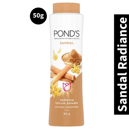 Ponds Sandal Natural Sunscreen Radiance Powder (50g) (Pack of 1)