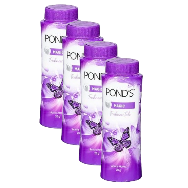 Ponds Magic Freshness Acacia Honey Talc - 20g (Pack Of 4)