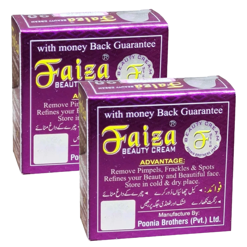 Faiza Beauty Whitening & Brightening Cream 28g Pack of 2