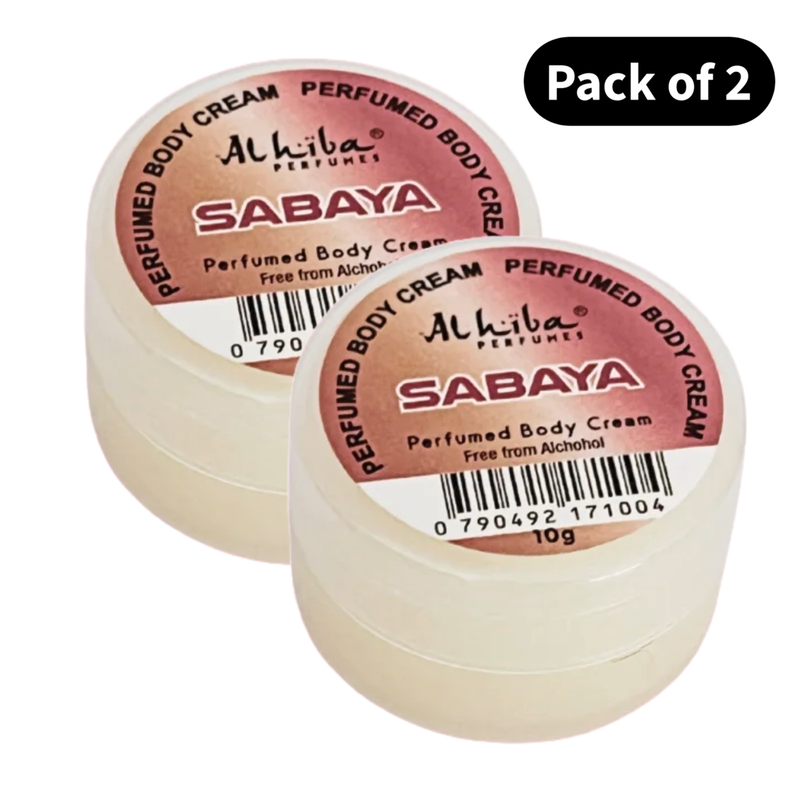 Al Hiba Perfume Body Cream Sabaya (10gm) (Pack of 2)