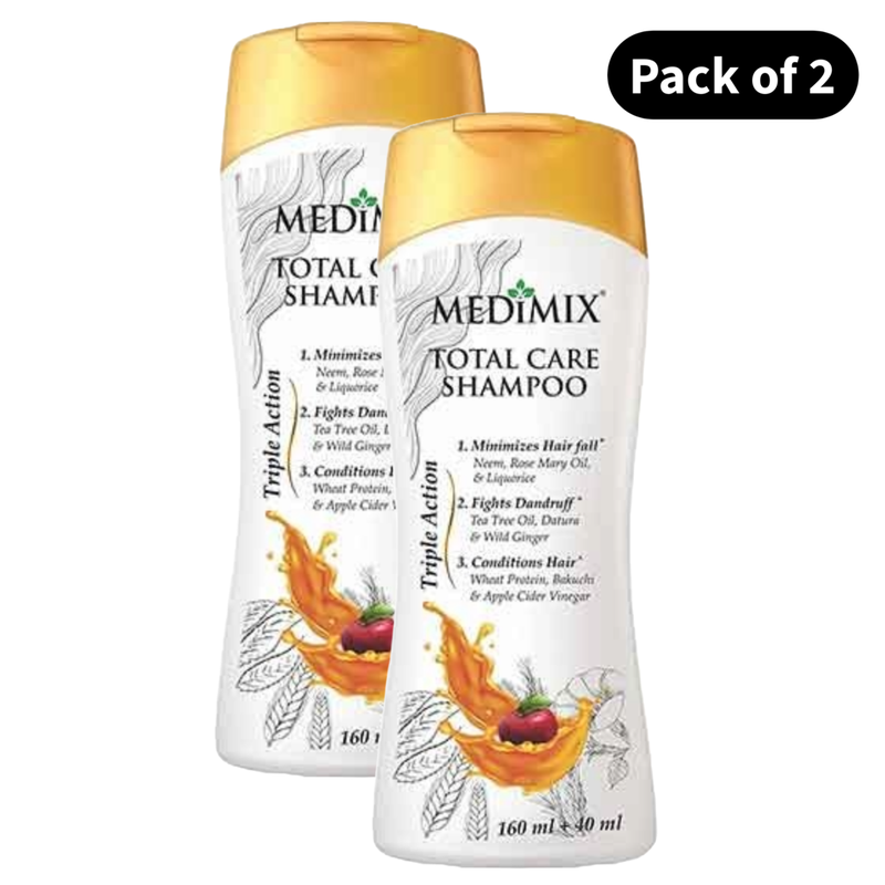 Medimix Classic Total Care Neem Shampoo - Pack Of 2 (160ml)