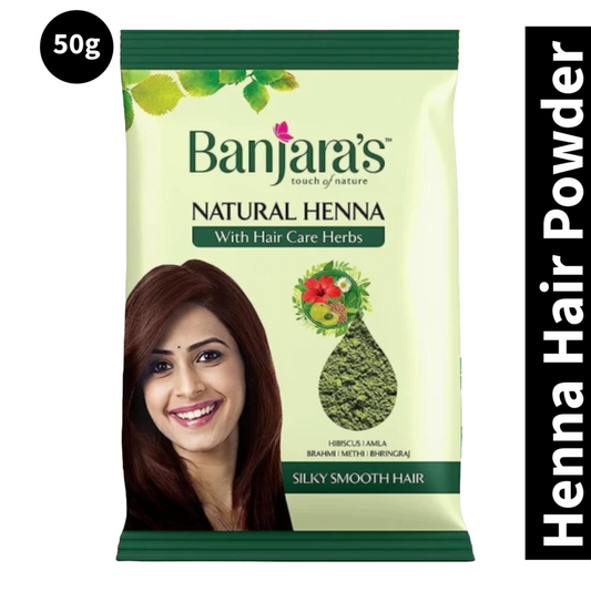 Banjara's Natural Henna Hair Powder Care Herbs 50gm