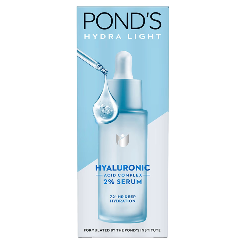 Hydra Light Ponds Hyaluronic 2% Serum 72 Hr Deep Hydration 28ml