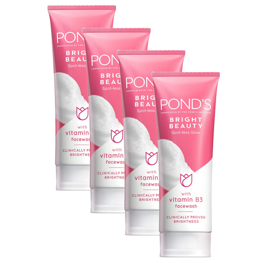 Ponds Bright Beauty Spoll-Less Glow Face Wash 150g Pack of 4