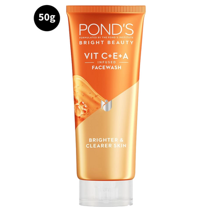 Brighter & Cleanser Skin Ponds Bright Beauty Vit C+E+A Face Wash 50g