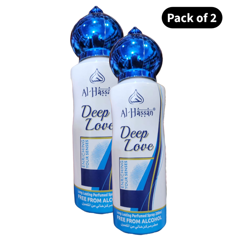 Al Hassan Deep Love Spray (200ml)(Pack of 2)