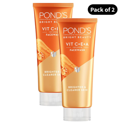 Ponds Bright Beauty Vit C+E+A Face Wash (100gm) (Pack of 2)