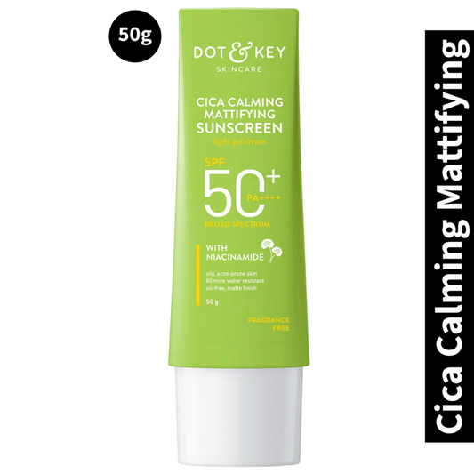 Dot & Key Skincare Sunscreen SPF 50 PA++++ Cica Calming Mattifying 50gm