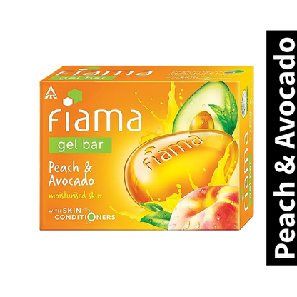 Moisturised Skin Fiama Peach & Avocado Gel Bar 125g