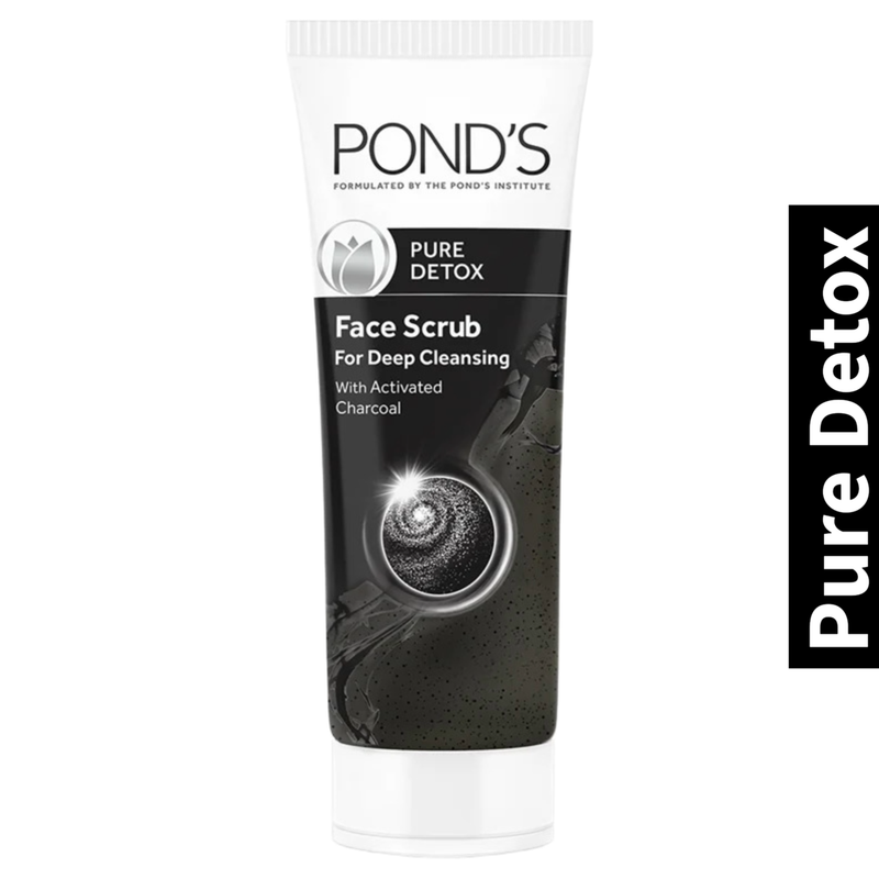 Activated Charcoal Ponds Pure Detox Face Scrub 100g