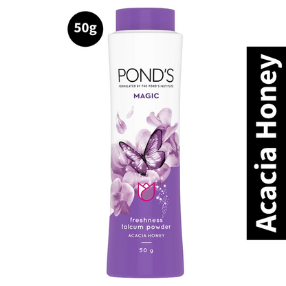 Ponds Magic Freshness Talc Acacia Honey (50gm) (Pack of 1)