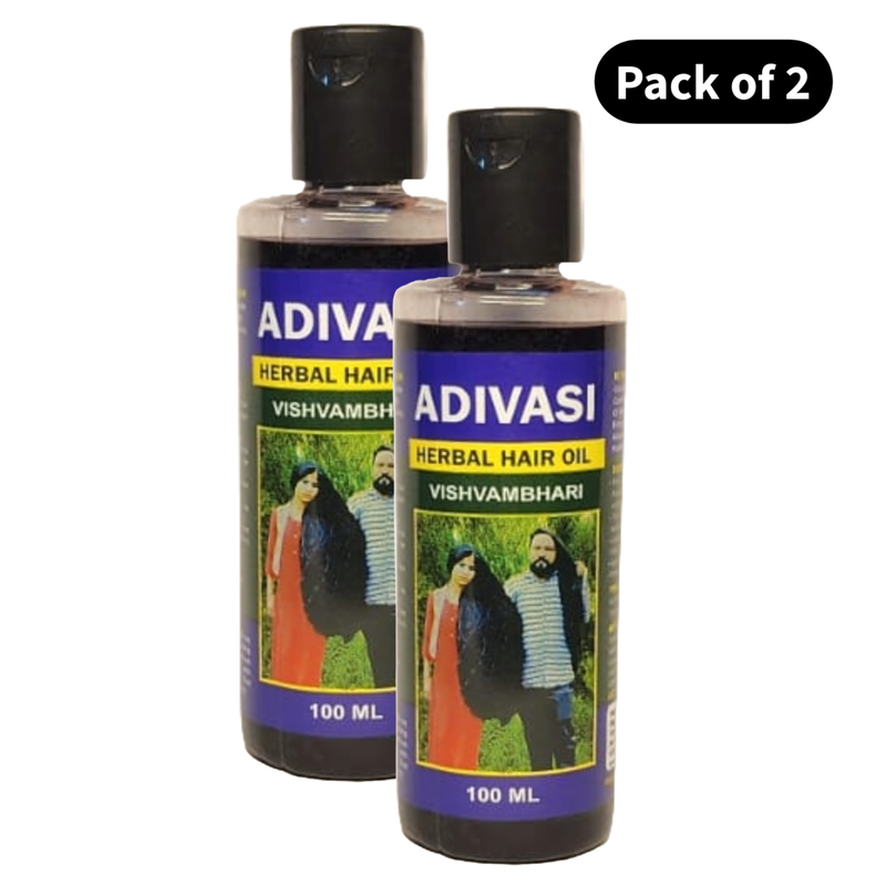 Adivasi Herbal Vishvambhari Hair Oil (100ml) (Pack of 2)