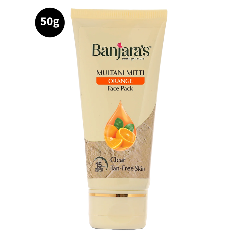 Banjara's Multani Mitti Orange Face Pack Clear 50gm