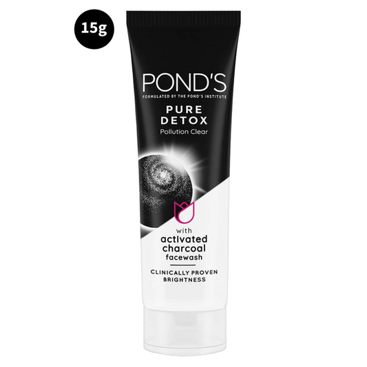 Pure Detox Ponds Activated Charcoal Face Wash 15g