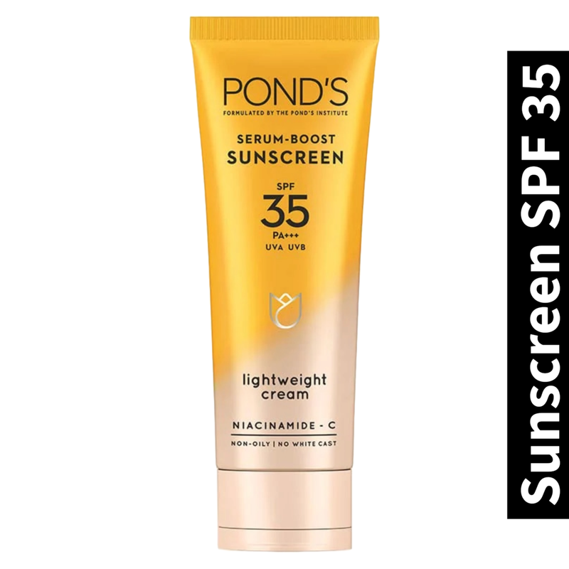 Serum Boost Ponds Sunscreen SPF 35 PA+++ Light Weight Cream 15g