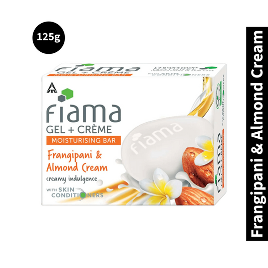 Moisturising Fiama Frangipani & Almond Cream Gel Bar 125g