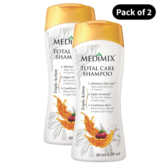 Medimix Classic Total Care Neem Shampoo - Pack Of 2 (80ml)