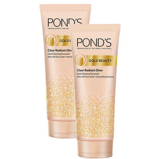 Ponds Gold Beauty Clear Radiant Glow Face Wash 50g Pack of 2