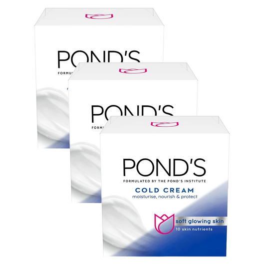 Ponds Moisturing Cold Cream Soft Glowing Skin (100ml - Pack Of 3)