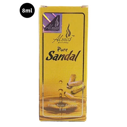 Al Mas Roll On Perfume Pure Sandal 8ml