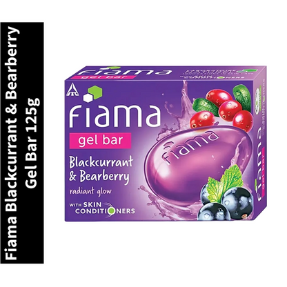 Blackcurrant & Bearberry Fiama Radiant Glow Gel Bar 125g