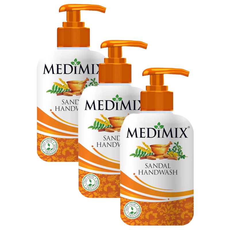 Medimix Sandal Hand Wash - 225ml (Pack Of 3)