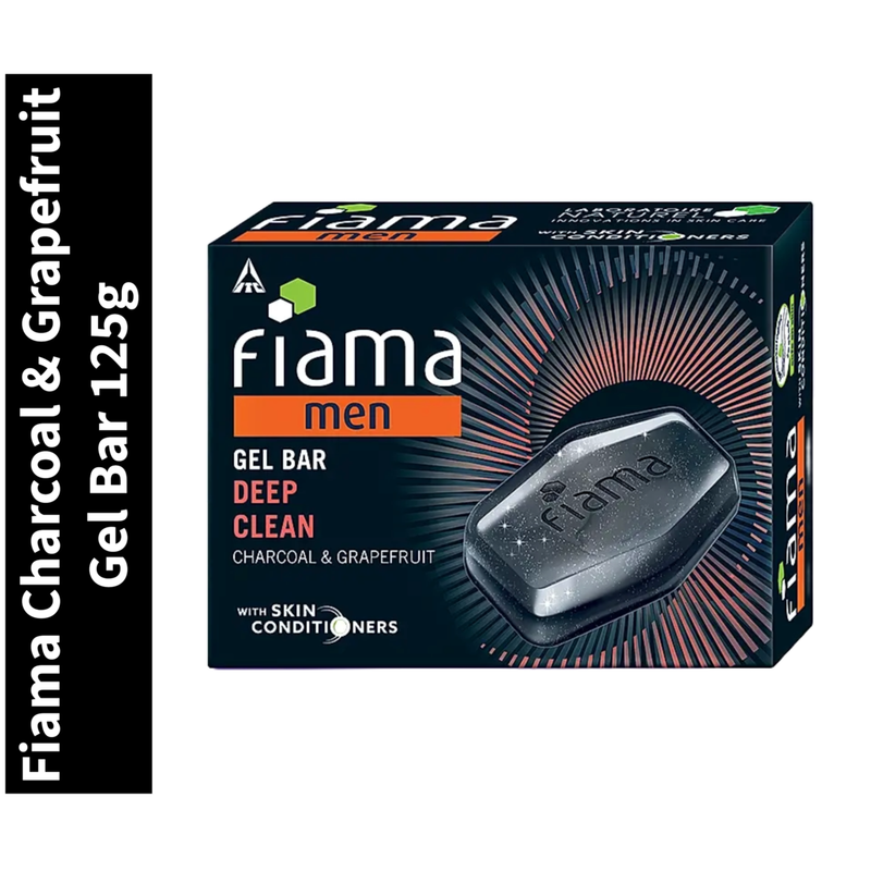 Charcoal & Grapefruit Fiama Men Deep Clean Gel Bar 125g