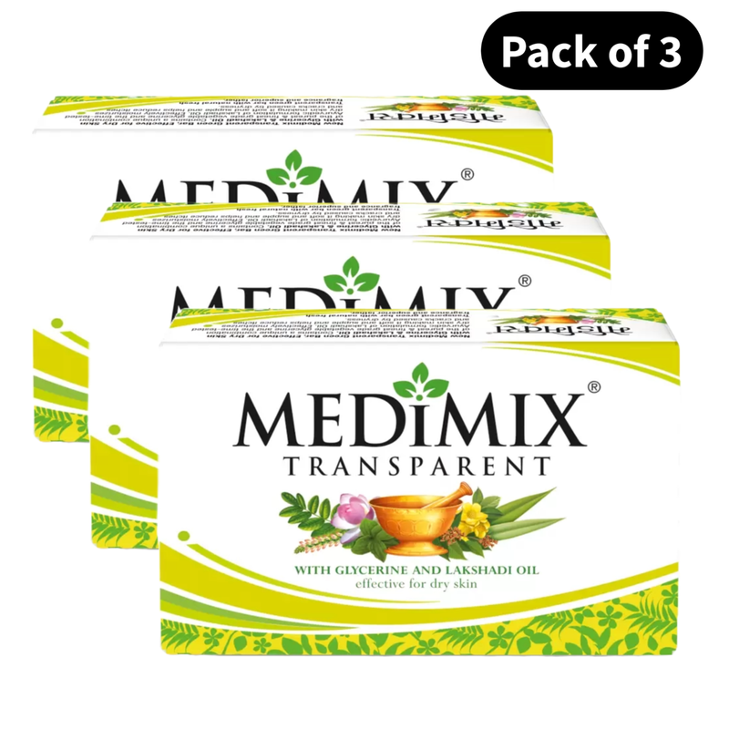 Medimix Classic Transparent Bathing Soap - Pack Of 3 (500gm)