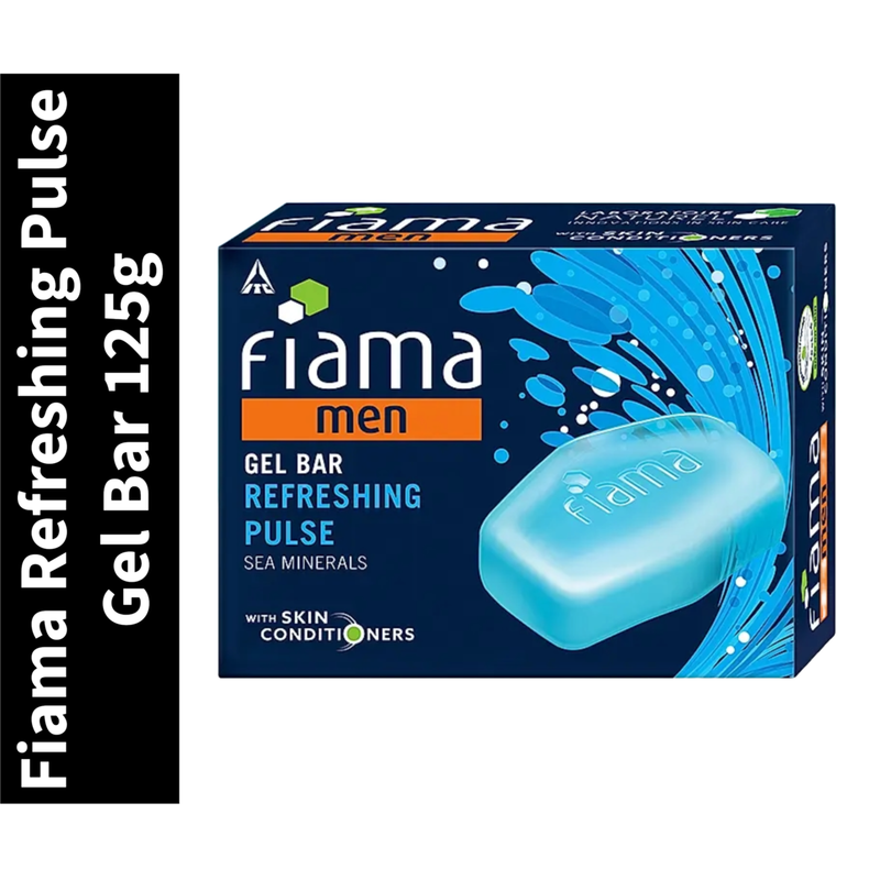 Men Refreshing Pulse Fiama Sea Minerals Gel Bar 125g