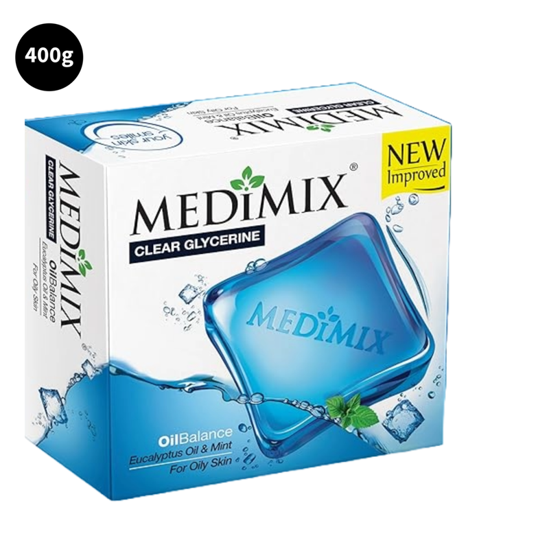 Medimix Classic Oil Balance Bathing Soap with 18 Herbs (400gm)