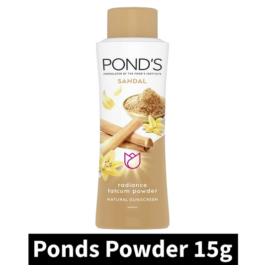 Ponds Sandal Radiance Natural Sunscreen Talcum Powder 15g