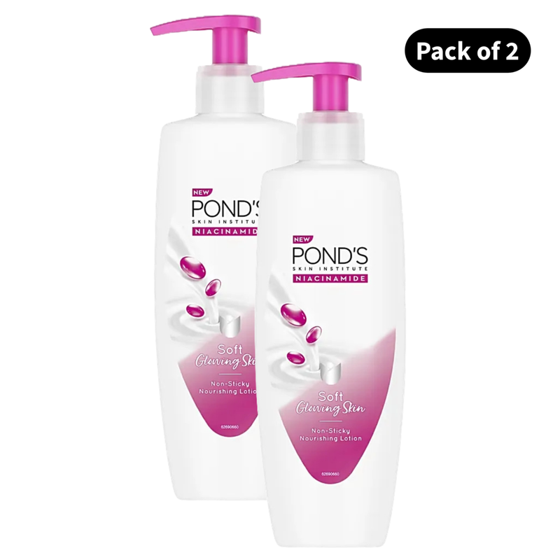 Ponds Niacinamide Soft Glowing Lotion (180ml) (Pack of 2)