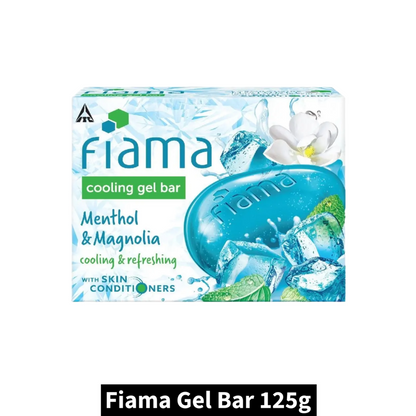 Cooling & Refreshing Fiama Menthol & Magnolia Gel Bar 125g