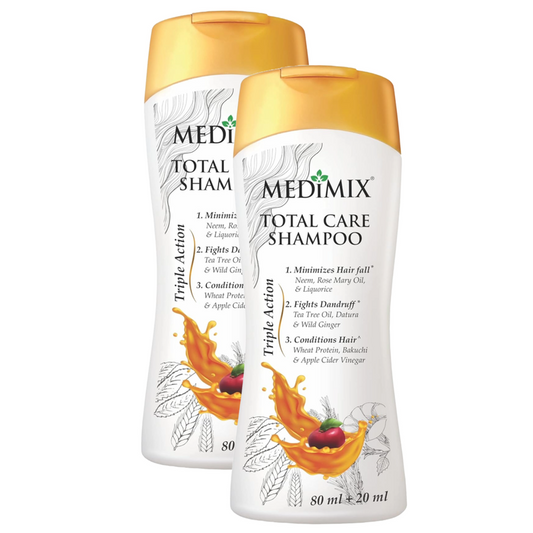 Medimix Triple Action Total Care Shampoo - 80ml (Pack Of 2)