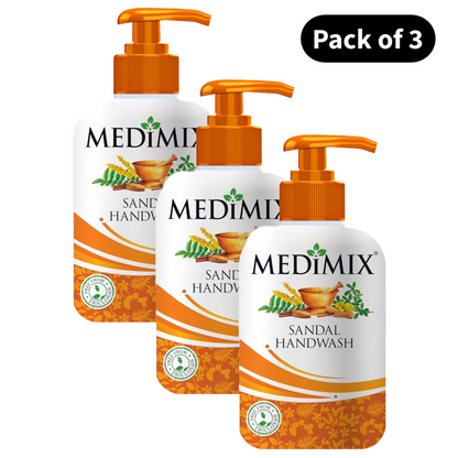 Medimix Classic Sandal Hand Wash - Pack Of 3 (225ml)