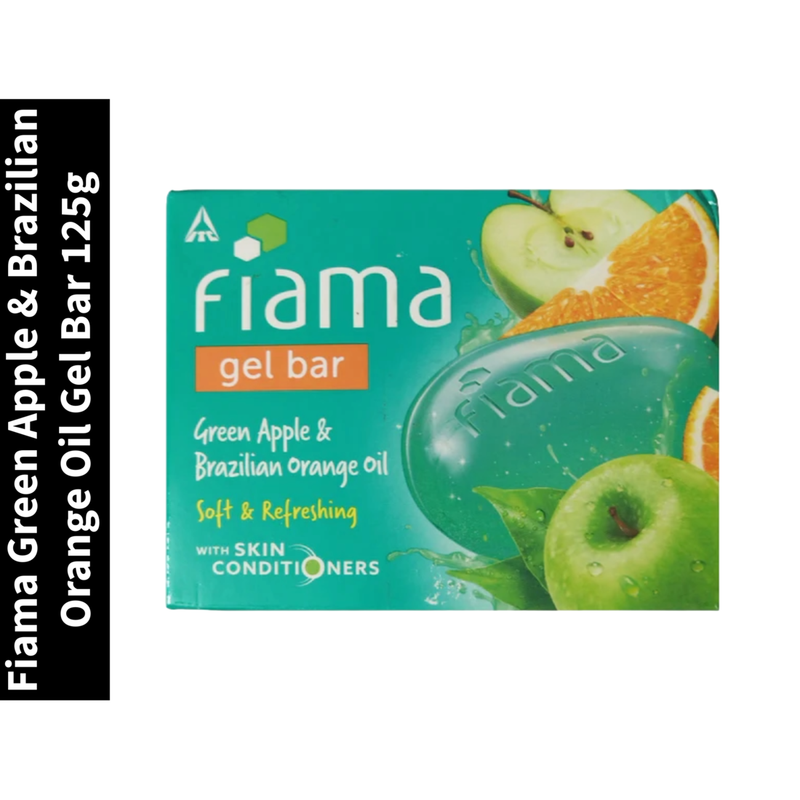 Apple & Brazilian Orange Oil Fiama Green Soft & Refreshing Gel Bar 125g