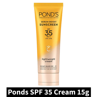 Sunscreen SPF 35 PA+++ Ponds Serum Boost Light Weight Cream 15g