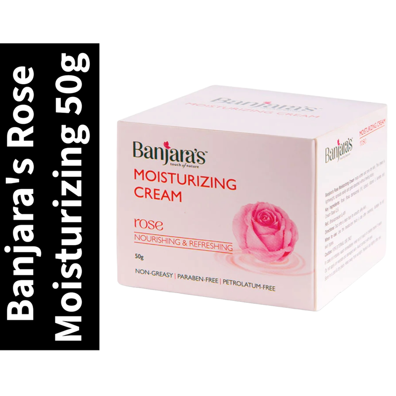 Banjara's Rose Skin Moisturizing Cream 50g