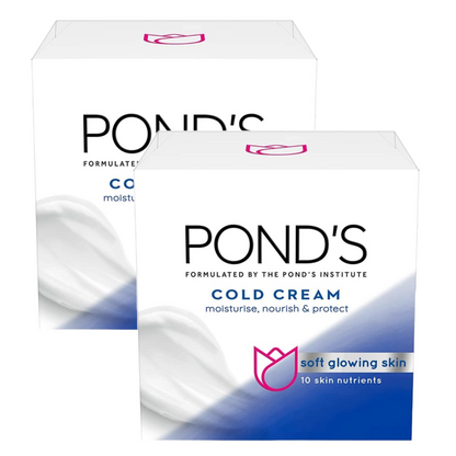 Ponds Moisturing Cold Cream Soft Glowing Skin (100ml - Pack Of 2)