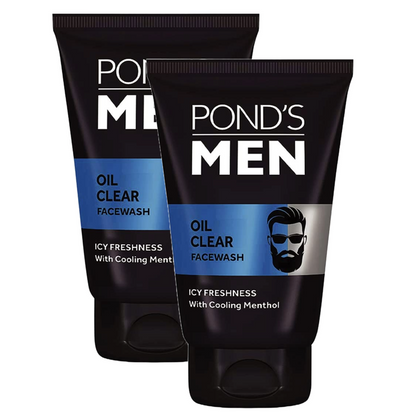 Ponds Men Oil Clear Face wash - 50g (Pack Of 2)