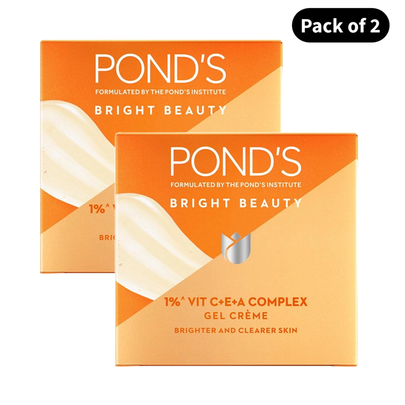 Ponds Bright Beauty 1% Vit C+E+A Gel Creme (23gm) (Pack of 2)