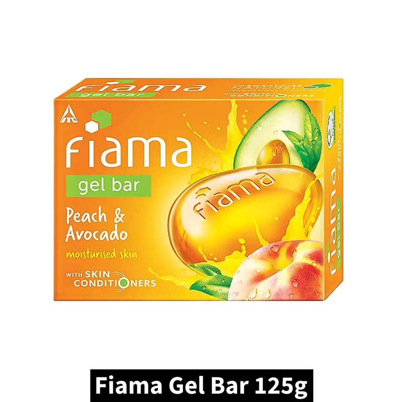 Fiama Peach & Avocado Gel Bar (125gm)(Pack of 1)