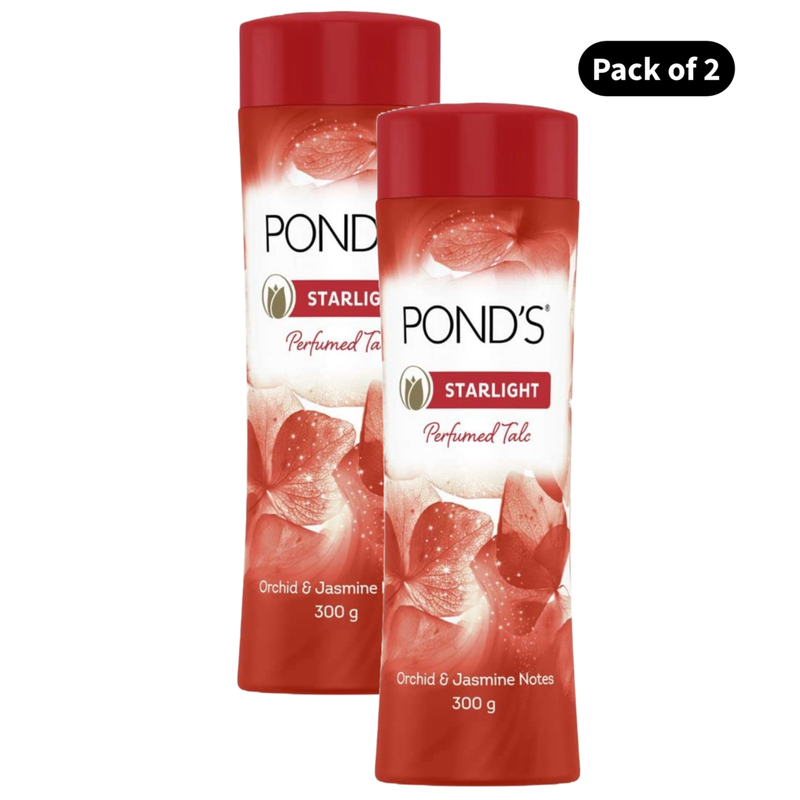 Ponds Starlight Orchid & Jasmine Talc (300gm) (Pack of 2)