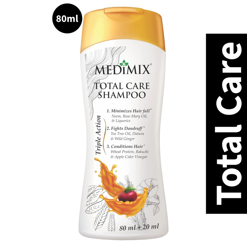 Medimix Triple Action Total Care Shampoo - 80ml