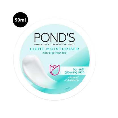 Ponds Light Cream Free Moisturiser With Hyaluronic Acid + Vitamin E - 50ml