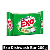 Exo Round Ginger Twist Dishwash Bar Anti-Bacterial 200gm