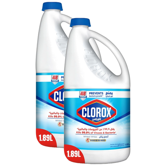 Clorox Kills 99.9% of Viruses Liquid Bleach 1.89L Pack of 2