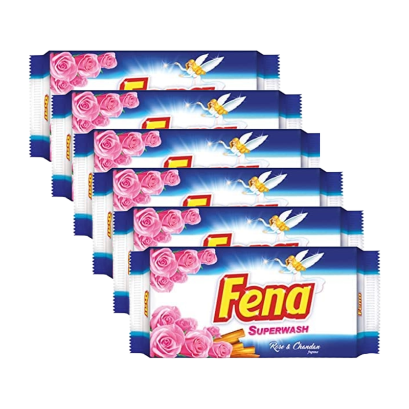 Fena Mahabar Advance Rose & Chandan Washing Bar 200g Pack of 6