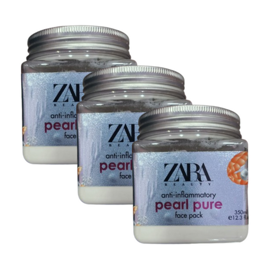 Zara Beauty Anti-Inflammatory Pearl Pure Face Pack 350ml Pack of 3